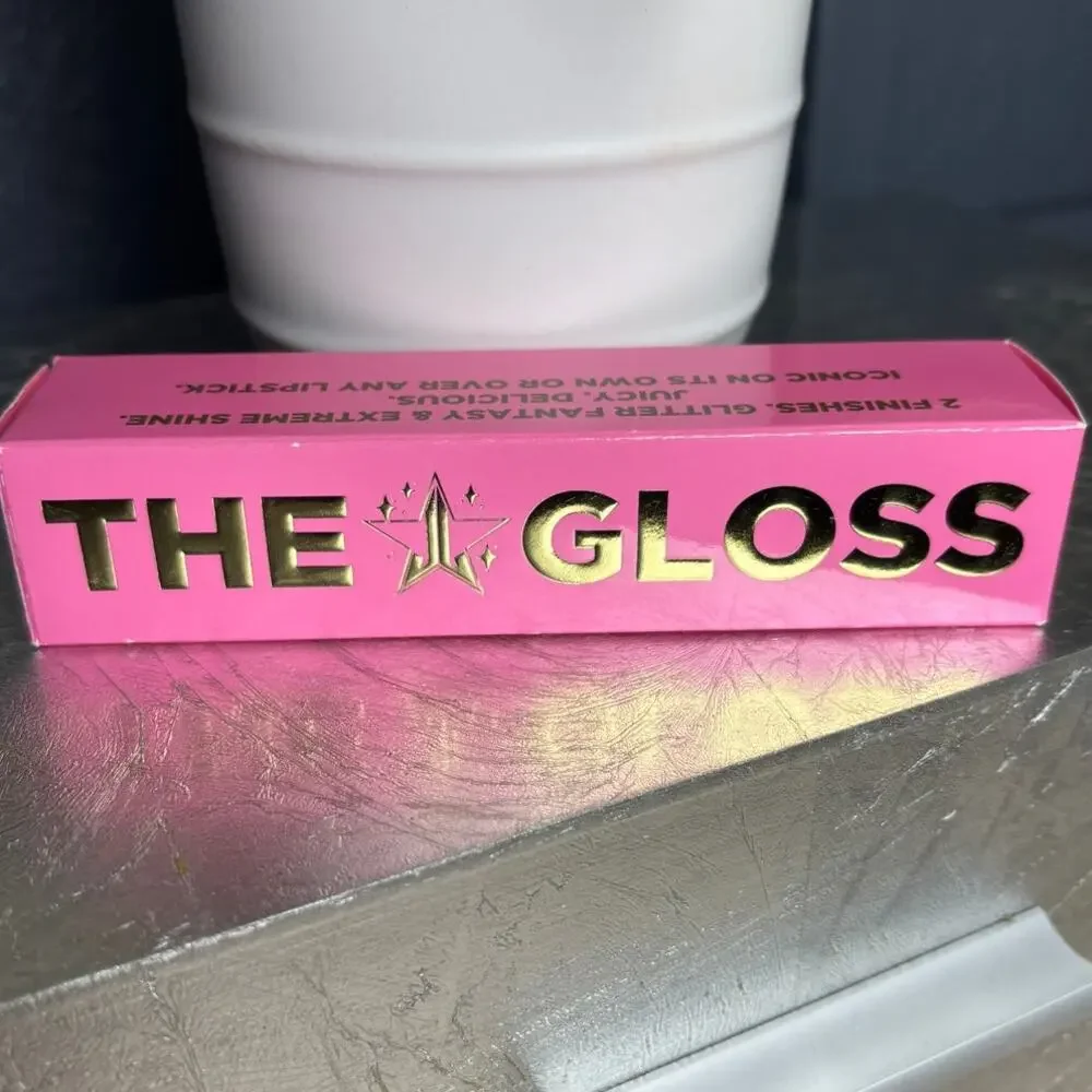 Jeffree Star The Gloss Sky High Sheer Silver Metallic White Lip Gloss New In Box